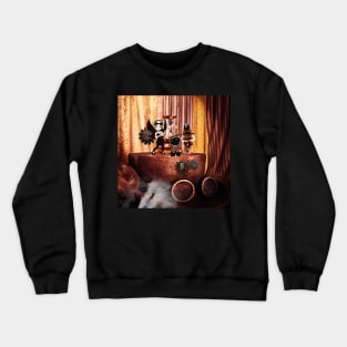 Cute little steampunk friends Crewneck Sweatshirt